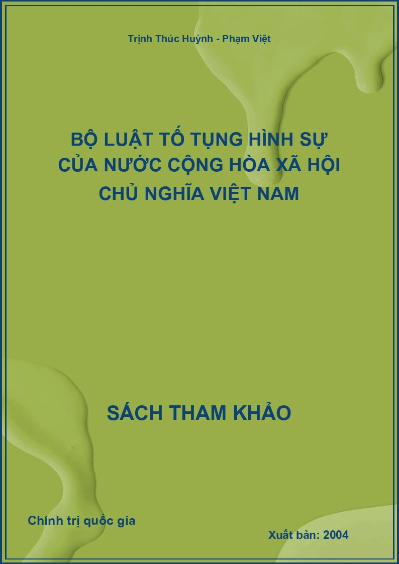 Bộ luật tố tụng hình sự của nước Cộng hòa Xã hội Chủ nghĩa Việt Nam