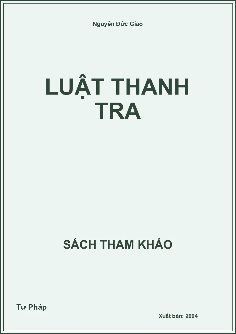Luật thanh tra