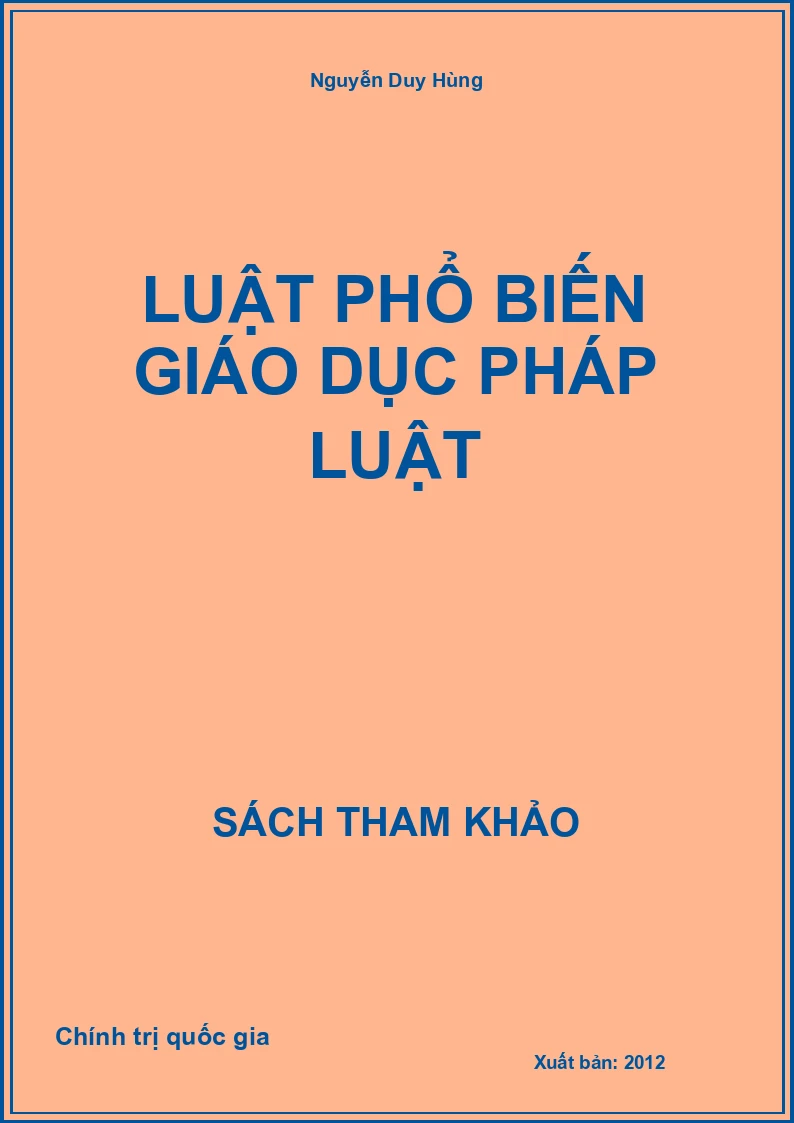 Luật phổ biến giáo dục pháp luật