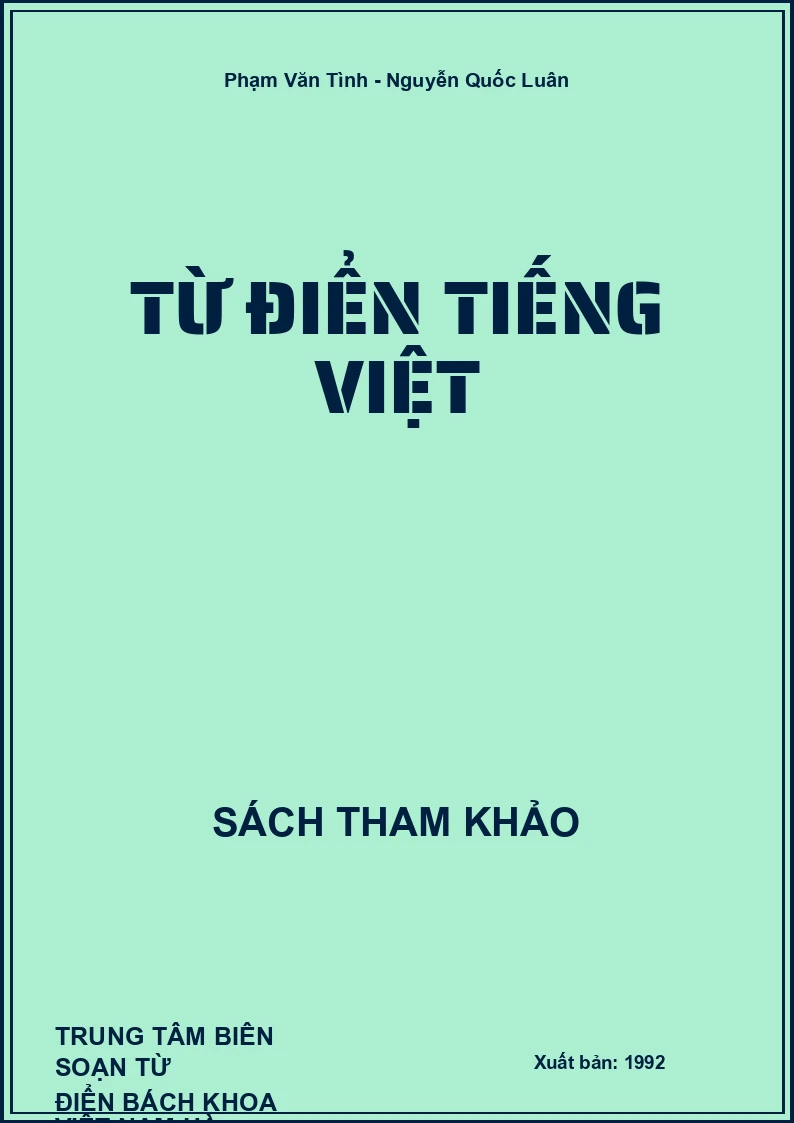 Từ điển Tiếng Việt