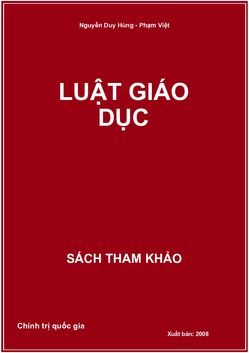 Luật giáo dục