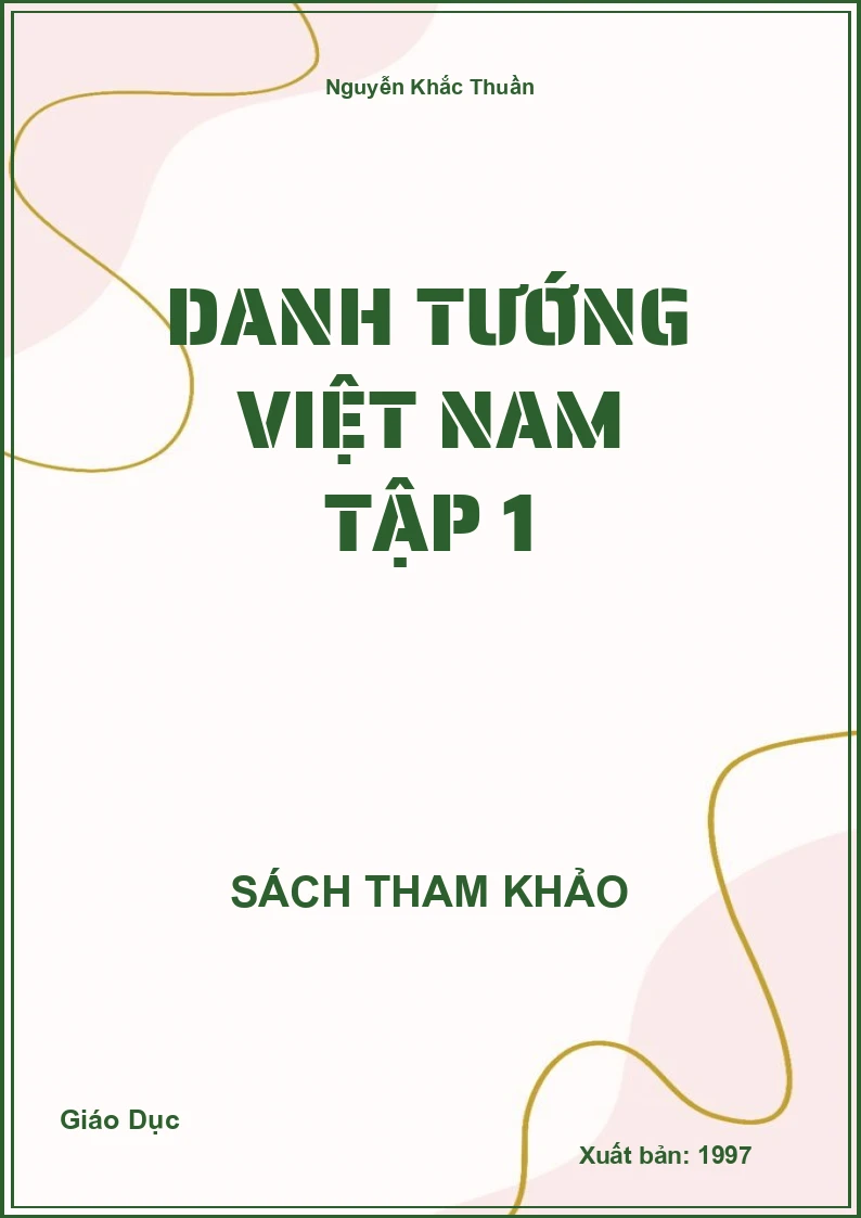 Danh tướng Việt Nam tập 1