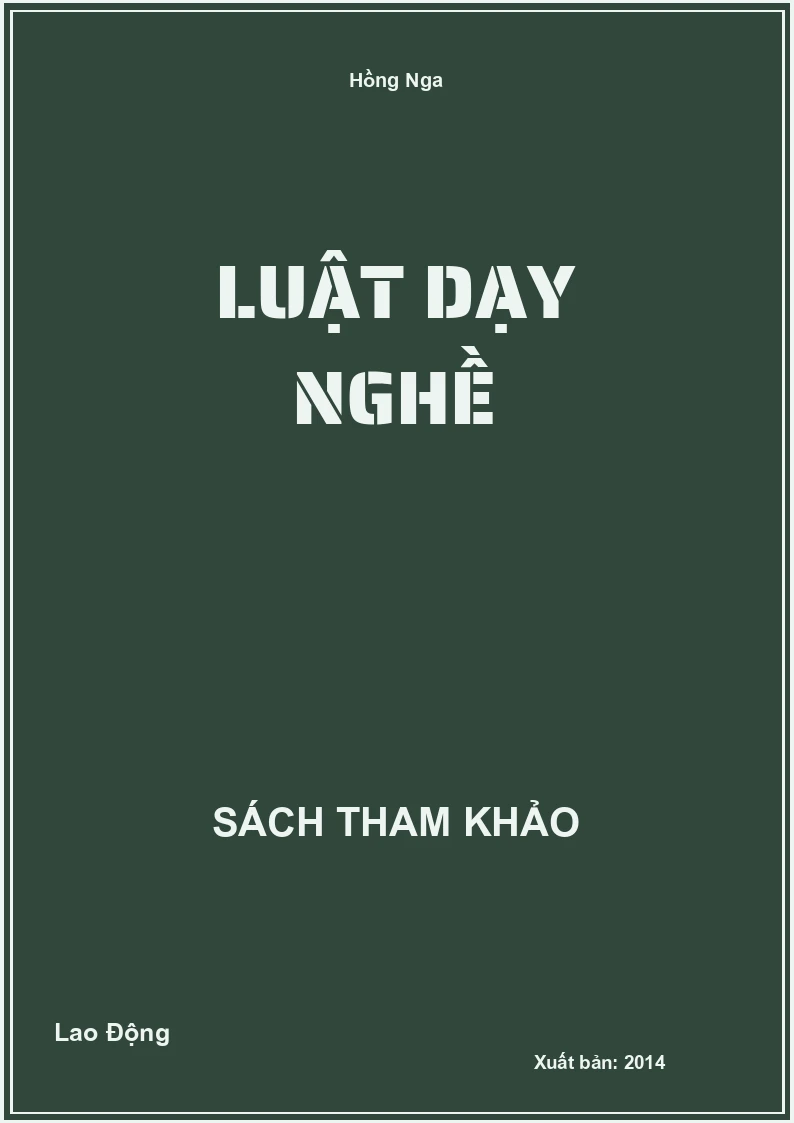Luật dạy nghề