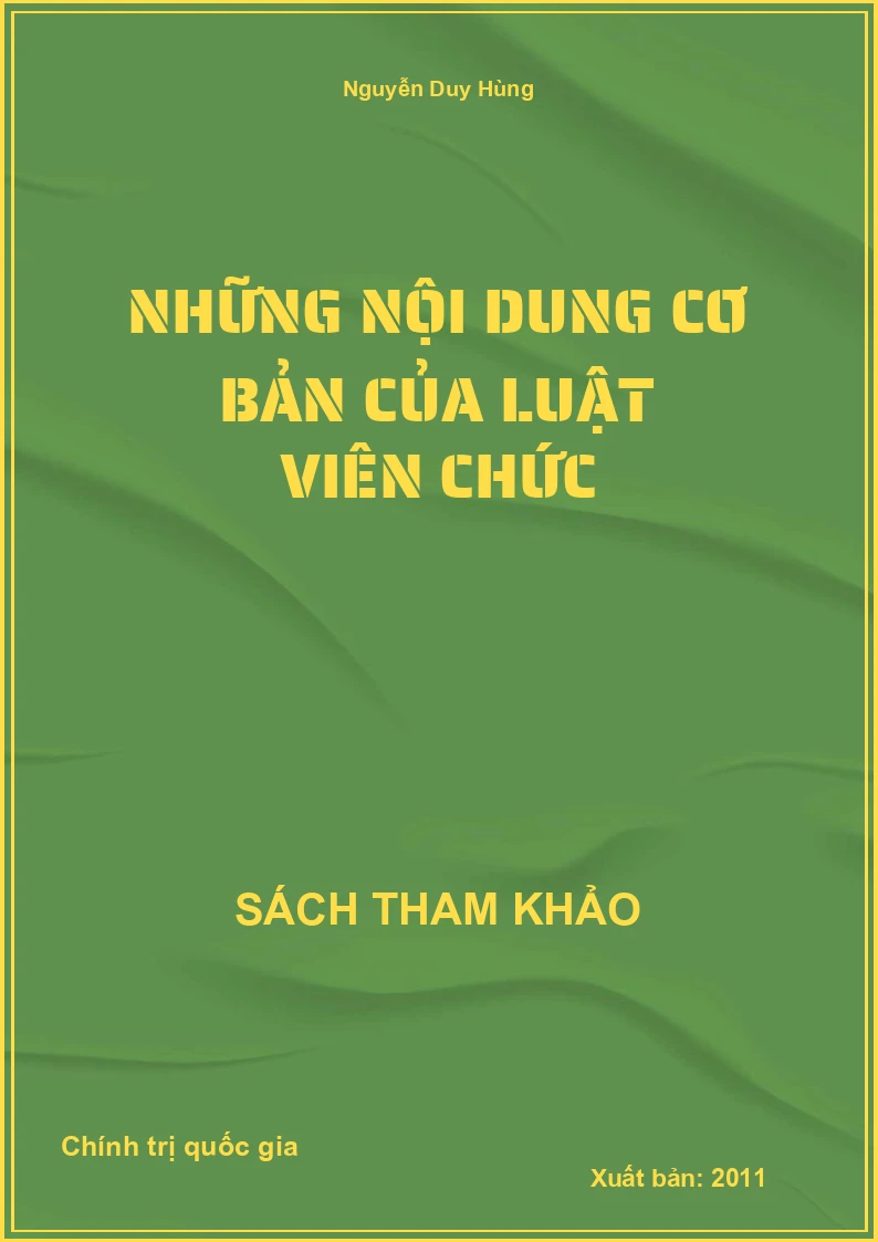Những nội dung cơ bản của luật viên chức