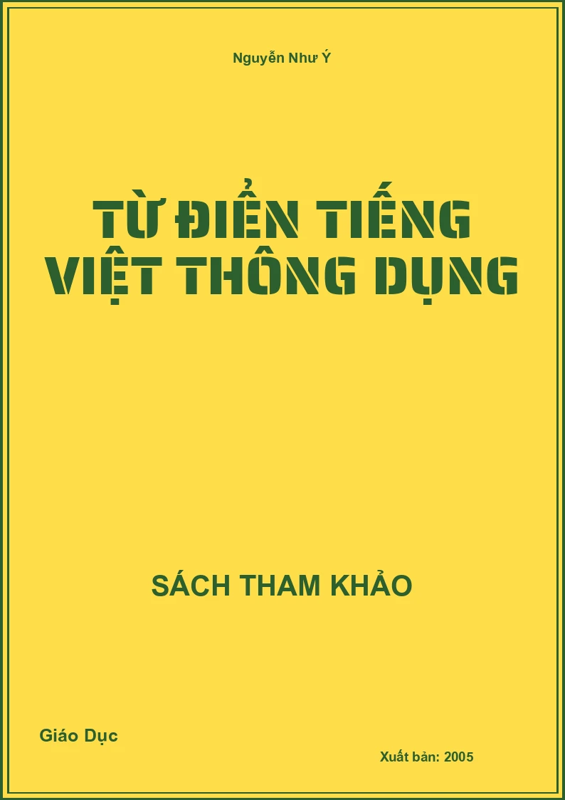 Từ điển Tiếng Việt thông dụng