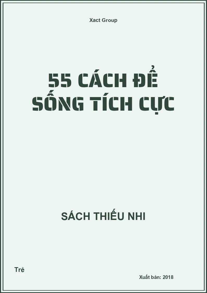 55 Cách Để Sống Tích Cực