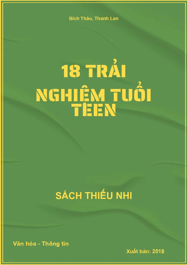 18 Trải Nghiệm Tuổi Teen