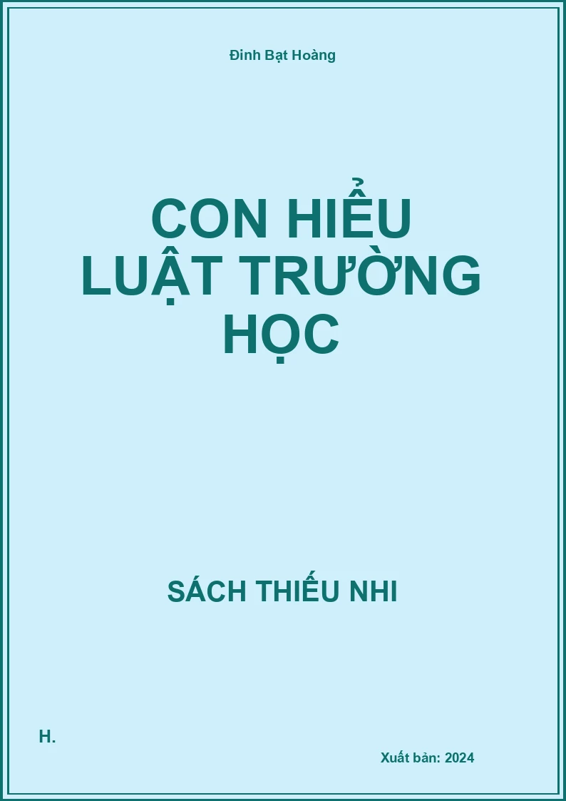Con Hiểu Luật Trường Học