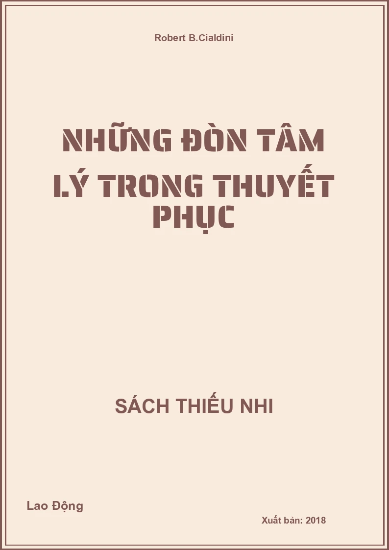 Những Đòn Tâm Lý Trong Thuyết Phục