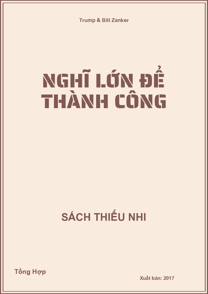 Nghĩ Lớn Để Thành Công