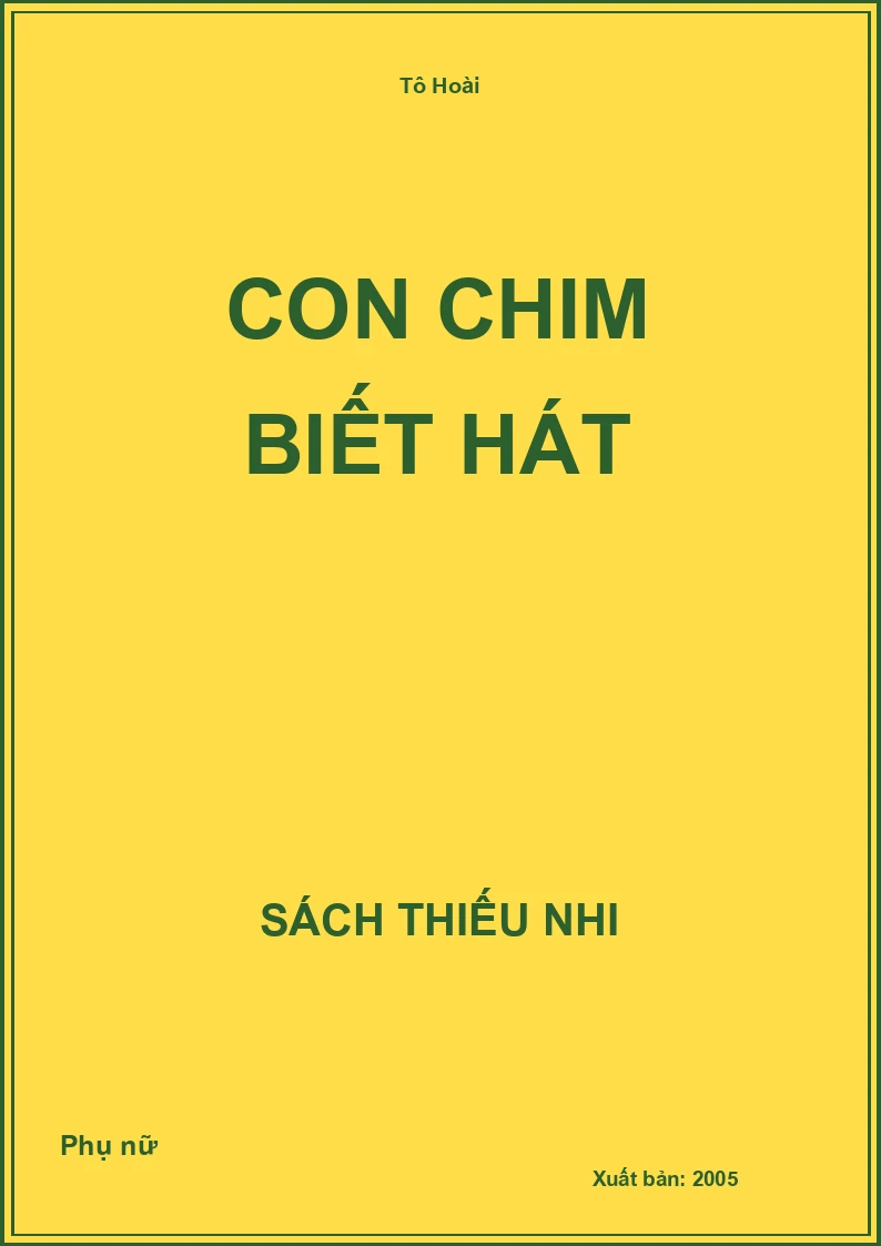 Con Chim Biết Hát