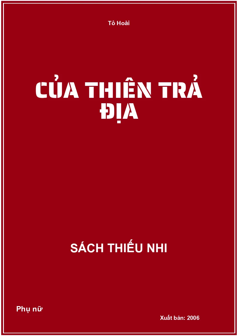 Của Thiên Trả Địa