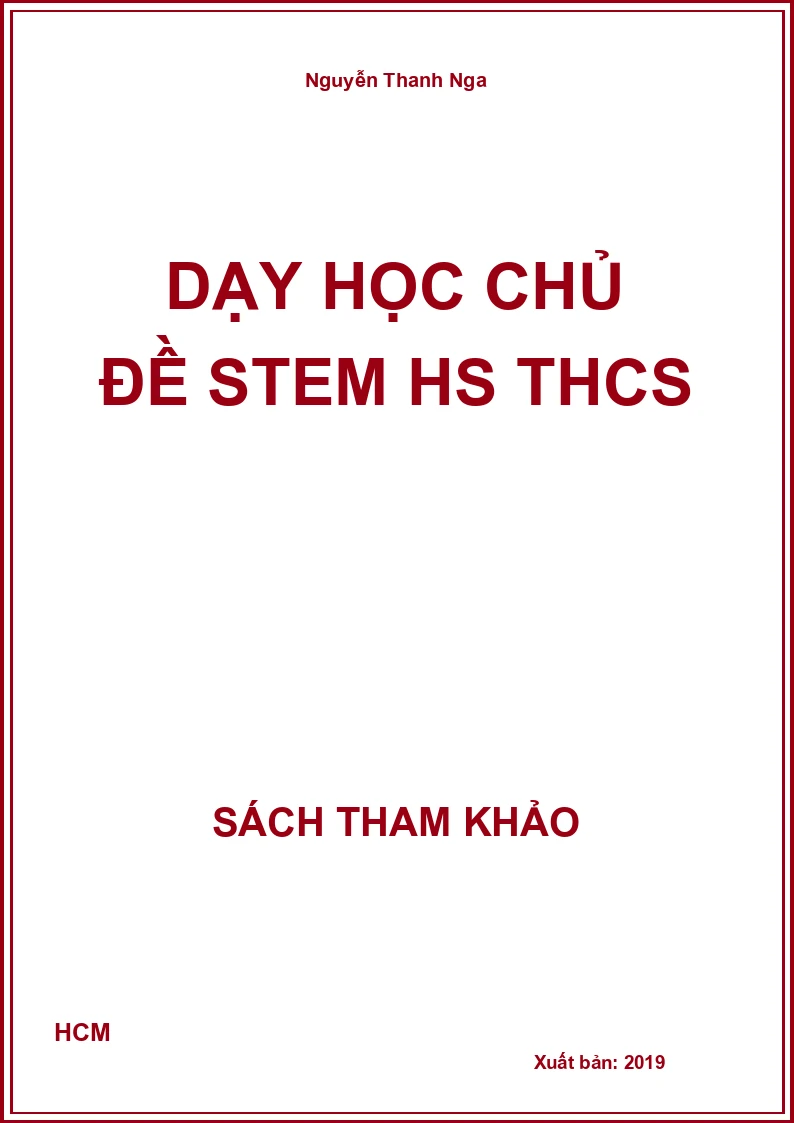 Dạy học chủ đề STEM HS THCS