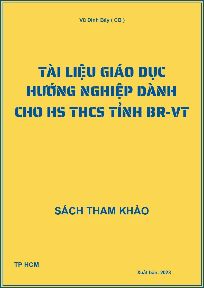 Tài liệu giáo dục hướng nghiệp dành cho HS THCS tỉnh BR-VT