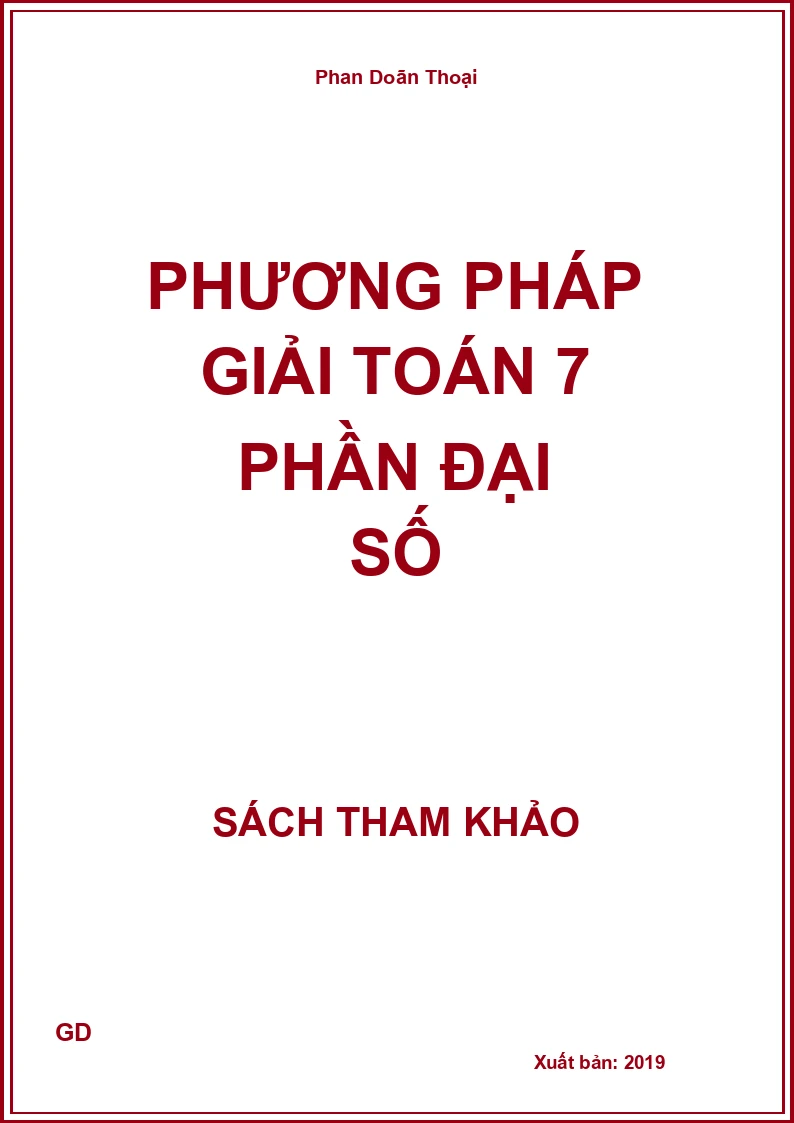 Phương pháp giải Toán 7 phần đại số