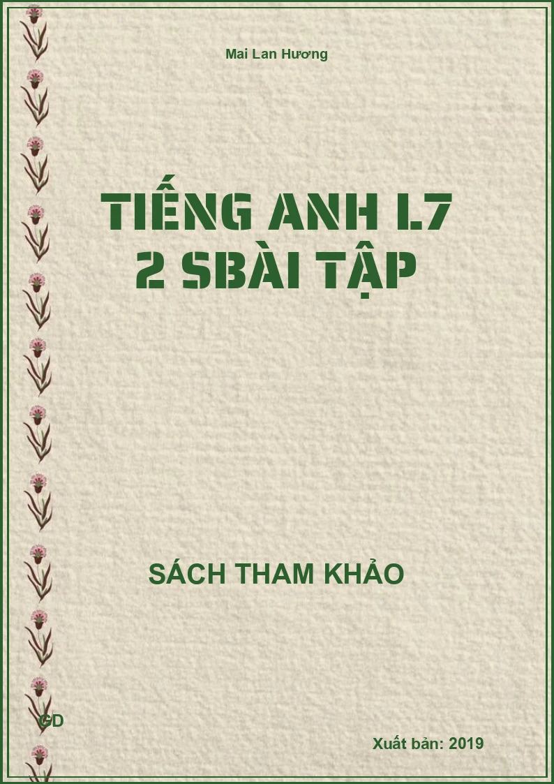 Tiếng Anh L7 2 SBT