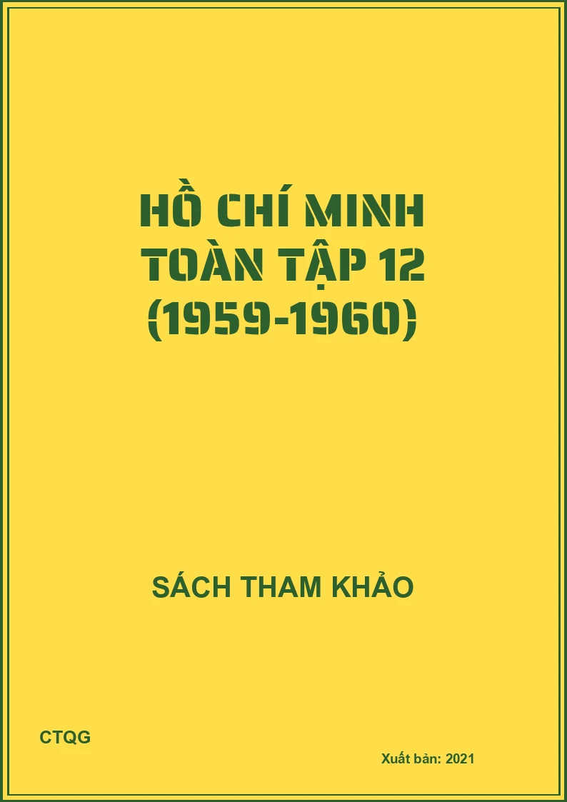 Hồ Chí Minh toàn tập 12 (1959-1960)