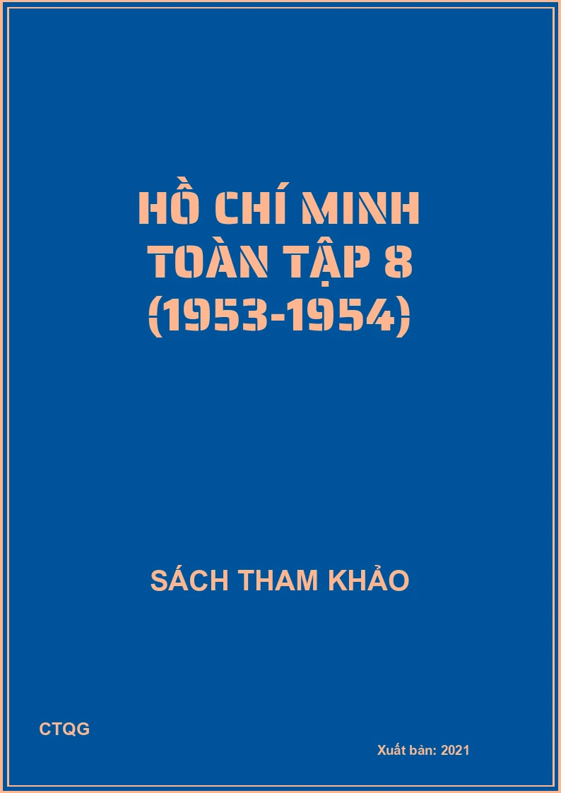 Hồ Chí Minh toàn tập 8 (1953-1954)