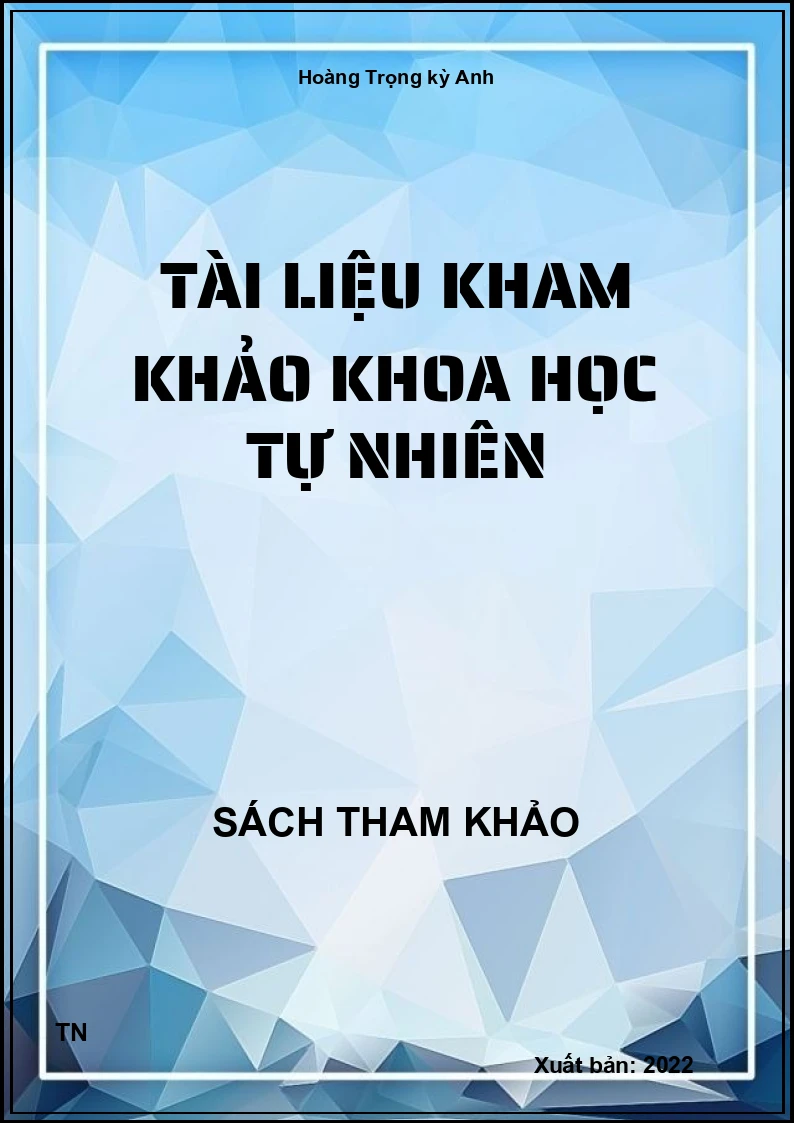 Tài liệu tham khảo Khoa học tự nhiên