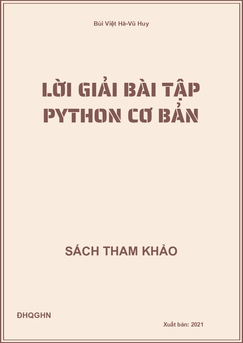 Lời giải bài tập python cơ bản
