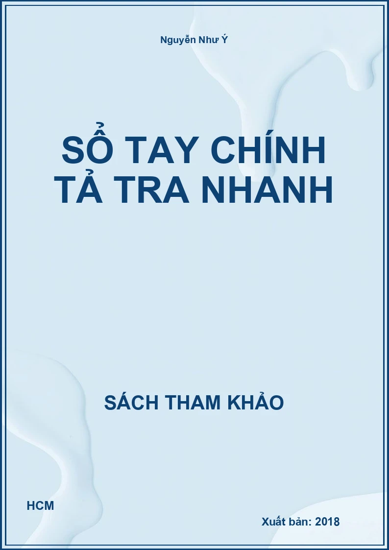 Sổ tay chính tả tra nhanh