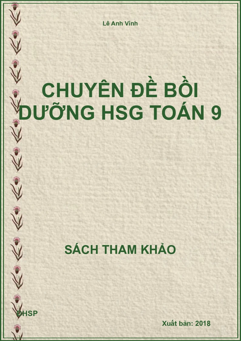 Chuyên đề bồi dưỡng HSG Toán 9
