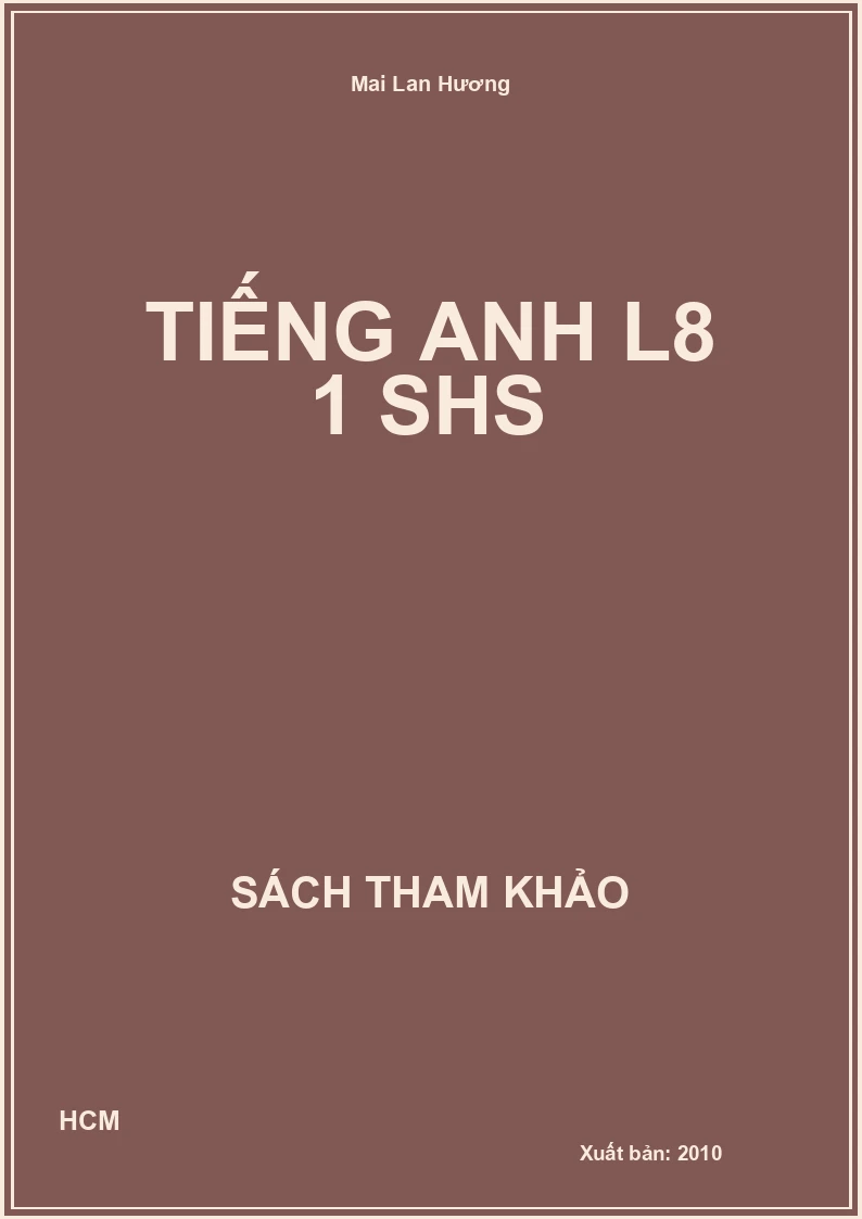 Tiếng Anh L8 1 SHS