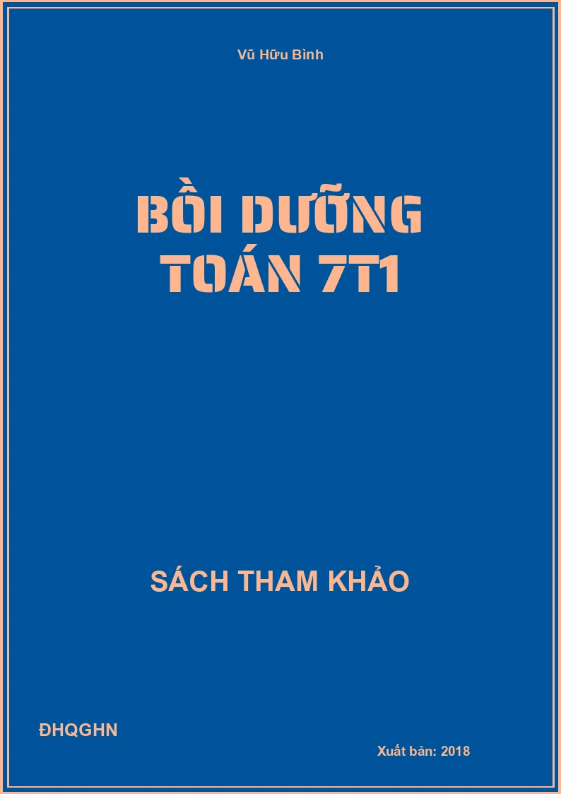 Bồi dưỡng Toán 7T1