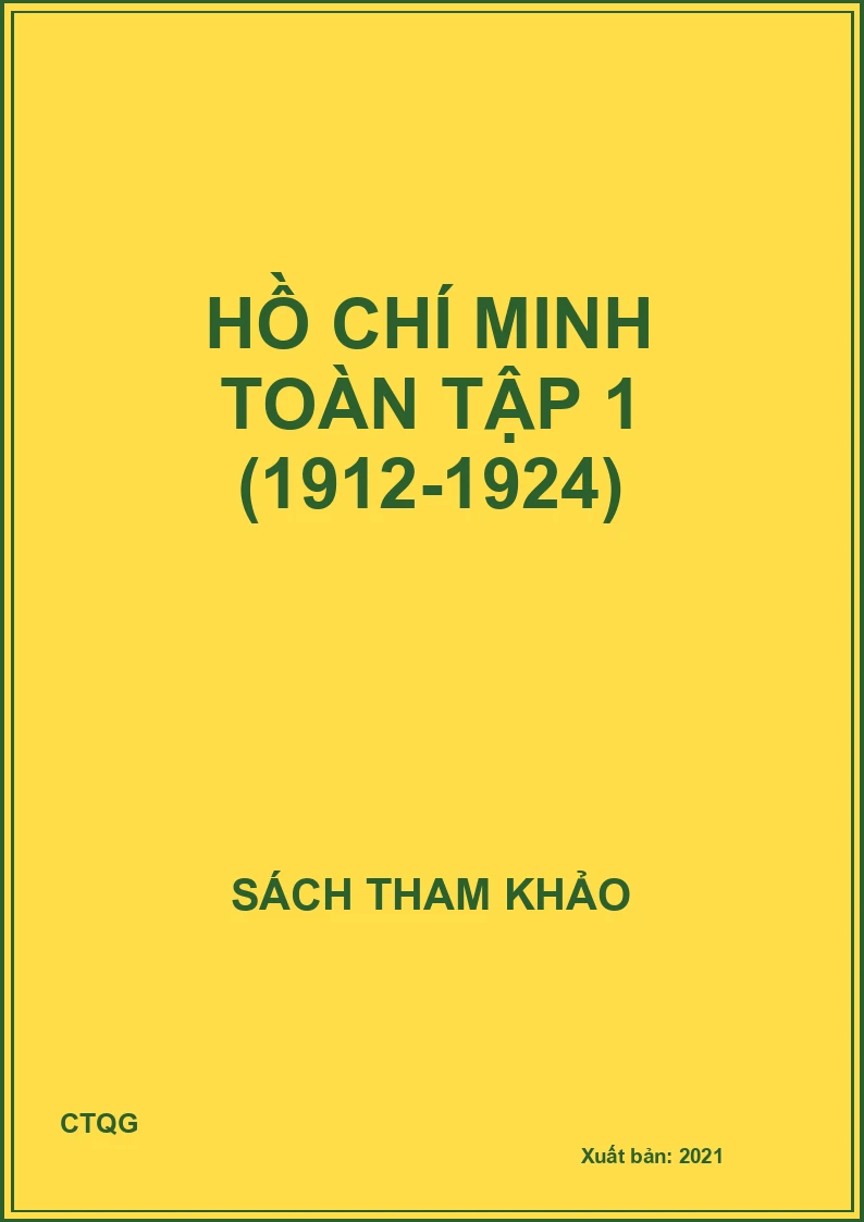 Hồ Chí Minh toàn tập 1 (1912-1924)