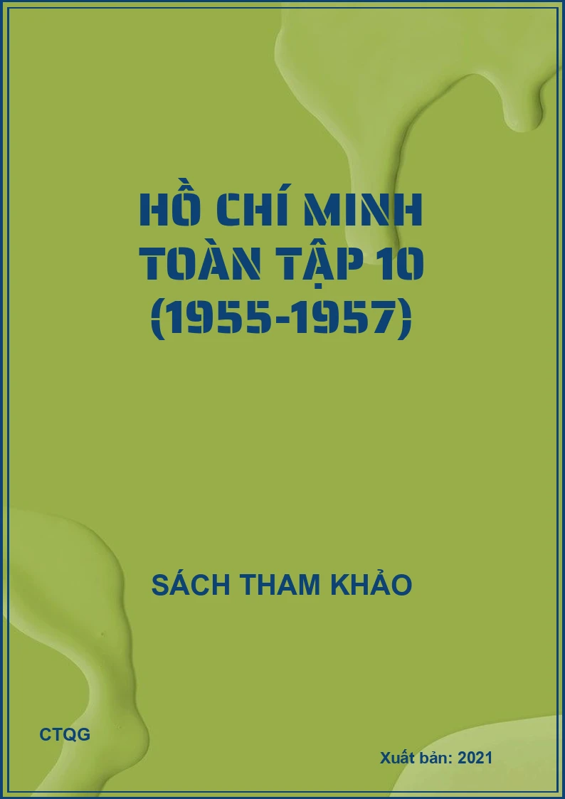 Hồ Chí Minh toàn tập 10 (1955-1957)