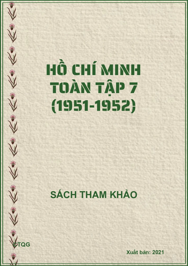 Hồ Chí Minh toàn tập 7 (1951-1952)