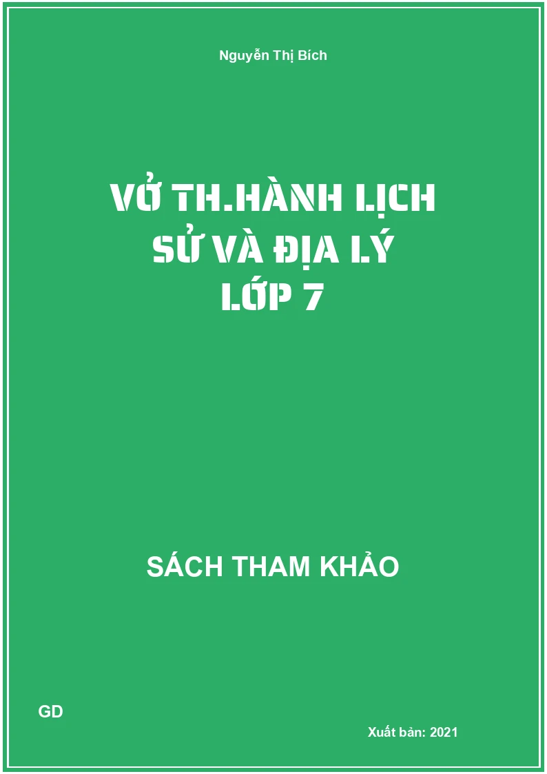 Vở thực hành Lịch sử và Địa lý lớp 7