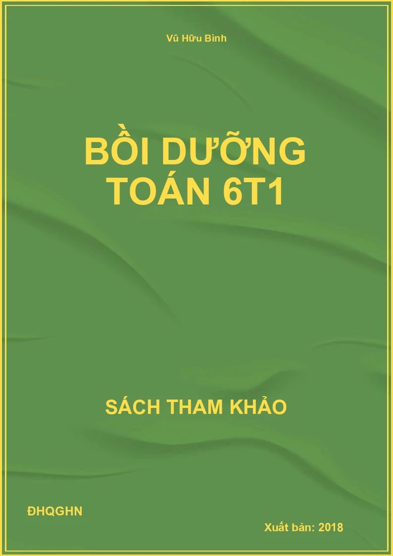 Bồi dưỡng Toán 6T1