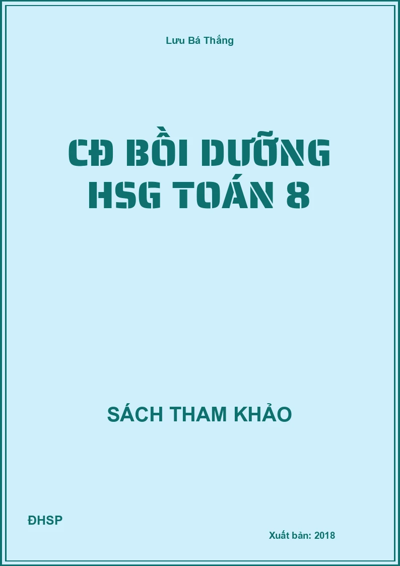 CĐ bồi dưỡng HSG Toán 8