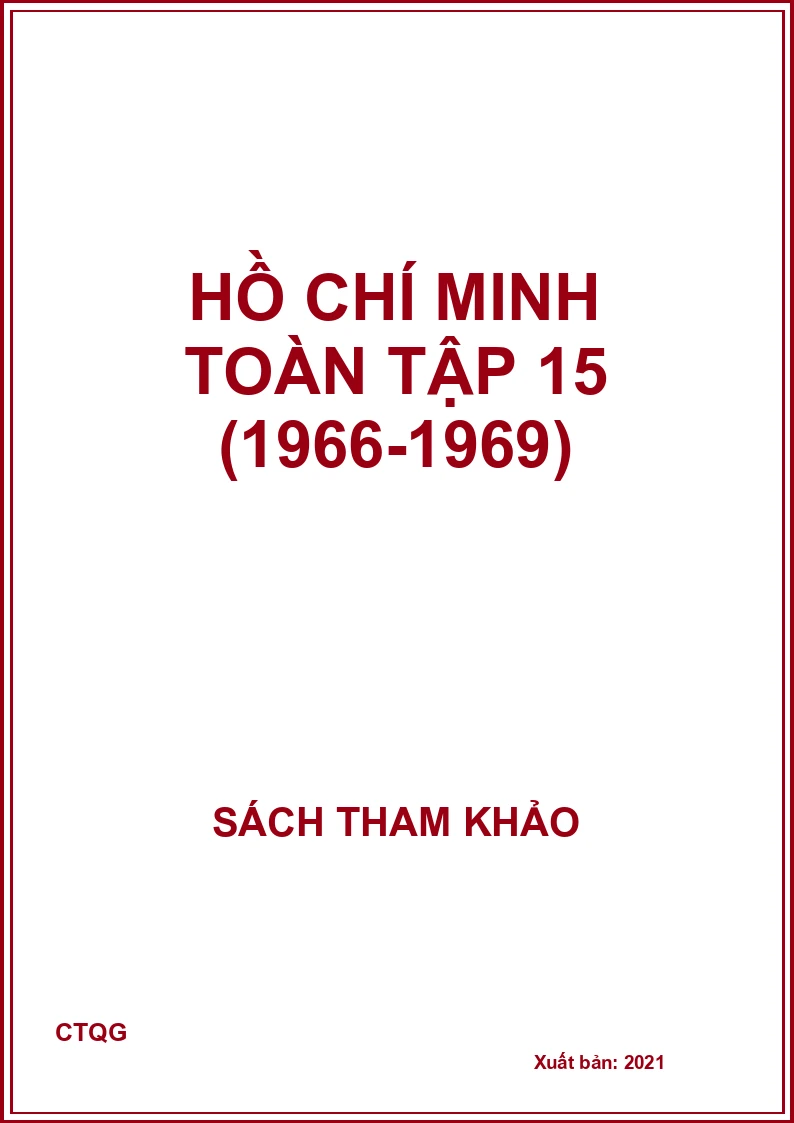 Hồ Chí Minh toàn tập 15 (1966-1969)