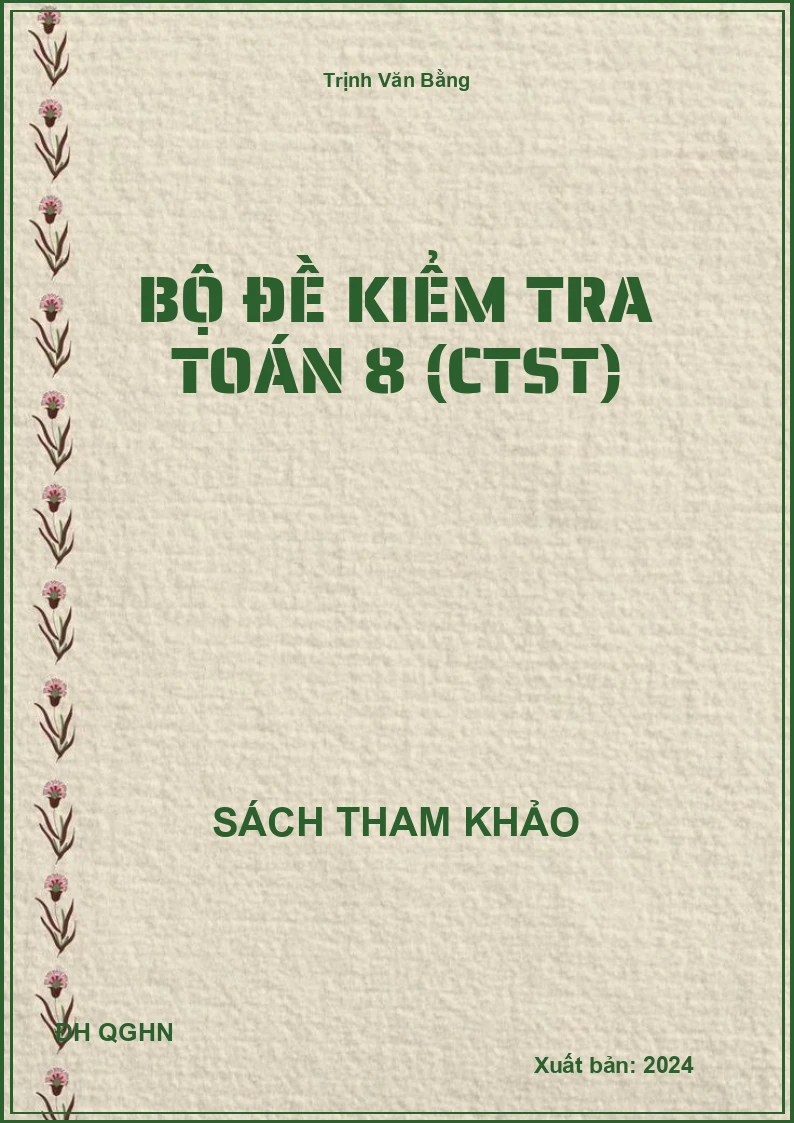Bộ đề kiểm tra Toán 8 (CTST)