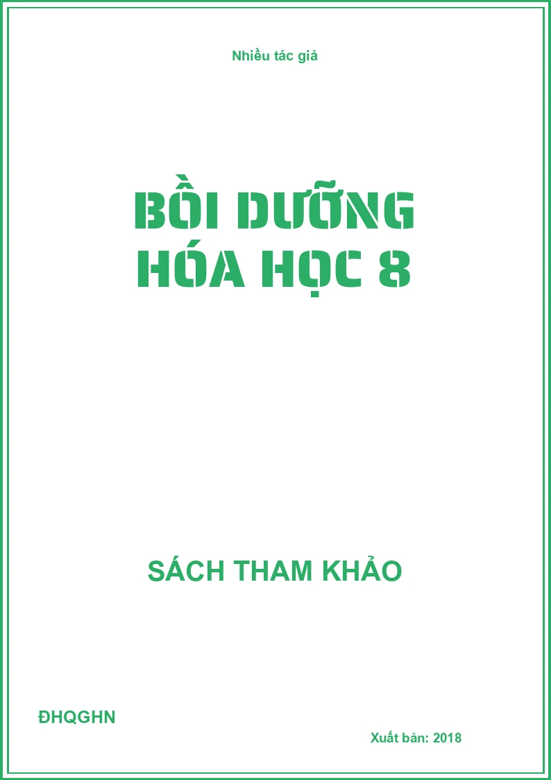 Bồi dưỡng Hóa học 8