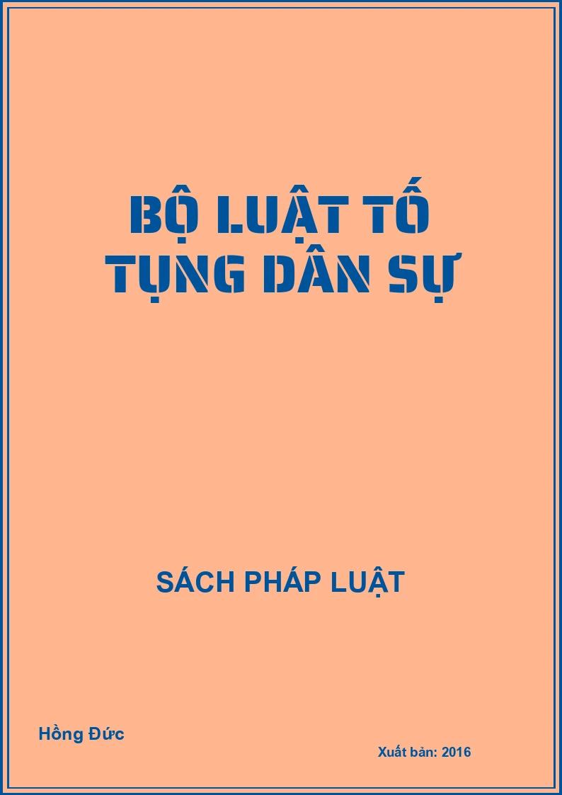 Bộ luật tố tụng dân sự