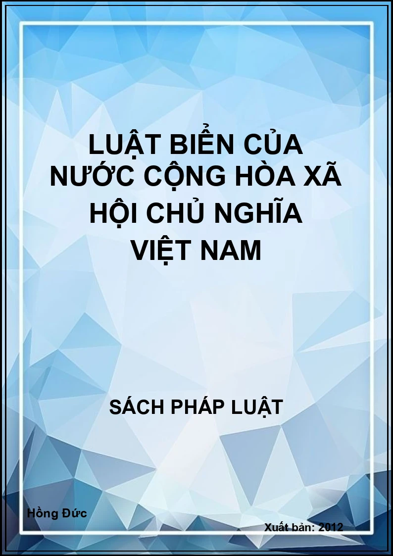 Luật biển của nước Cộng Hòa Xã Hội Chủ Nghĩa Việt Nam