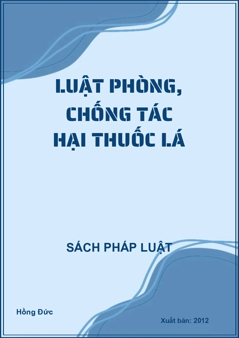 Luật phòng, chống tác hại thuốc lá