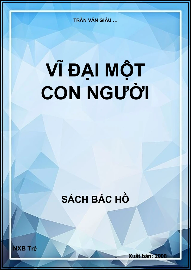 Vĩ đại một con người