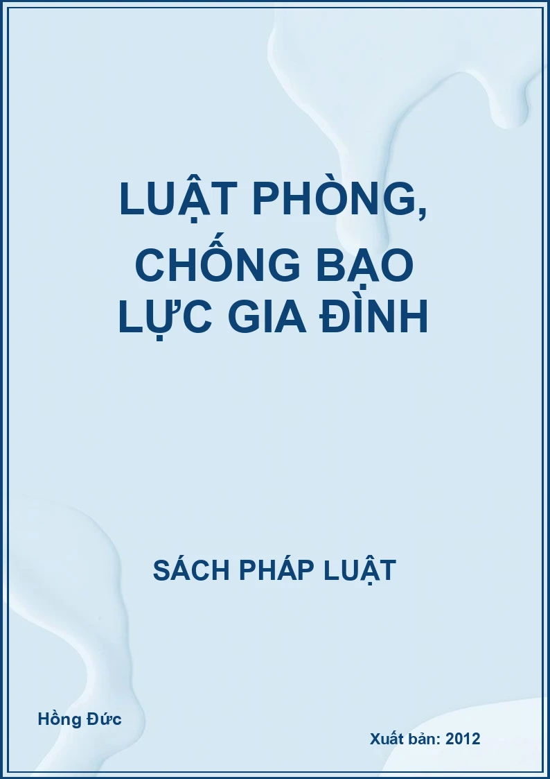 Luật phòng, chống bạo lực gia đình