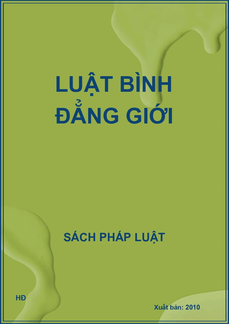Luật bình đẳng giới