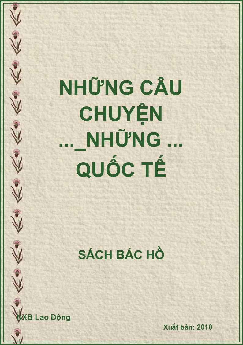 Những câu chuyện ..._Những ... quốc tế