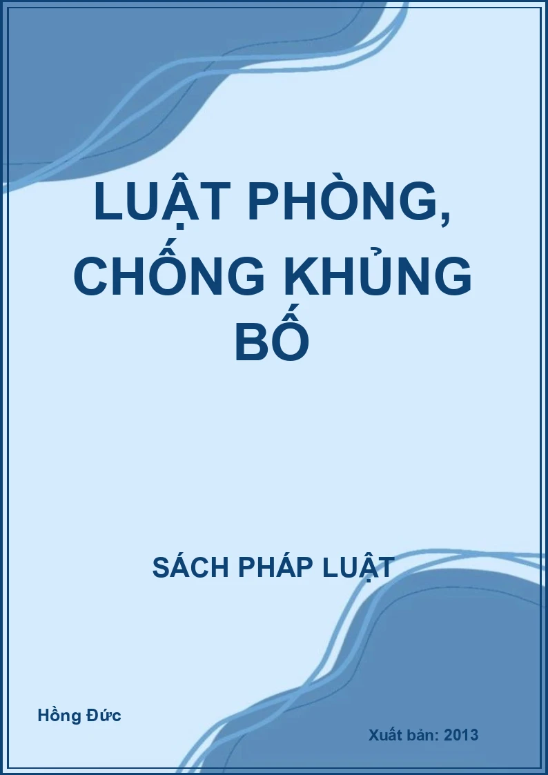 Luật phòng, chống khủng bố