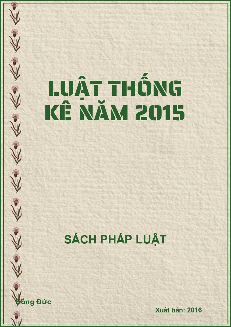 Luật thống kê năm 2015