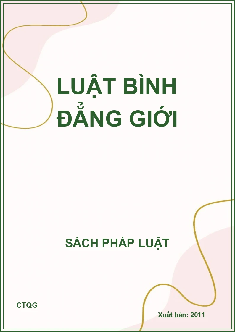 Luật bình đẳng giới