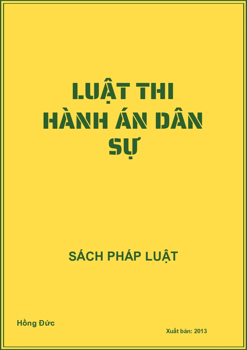 Luật thi hành án dân sự