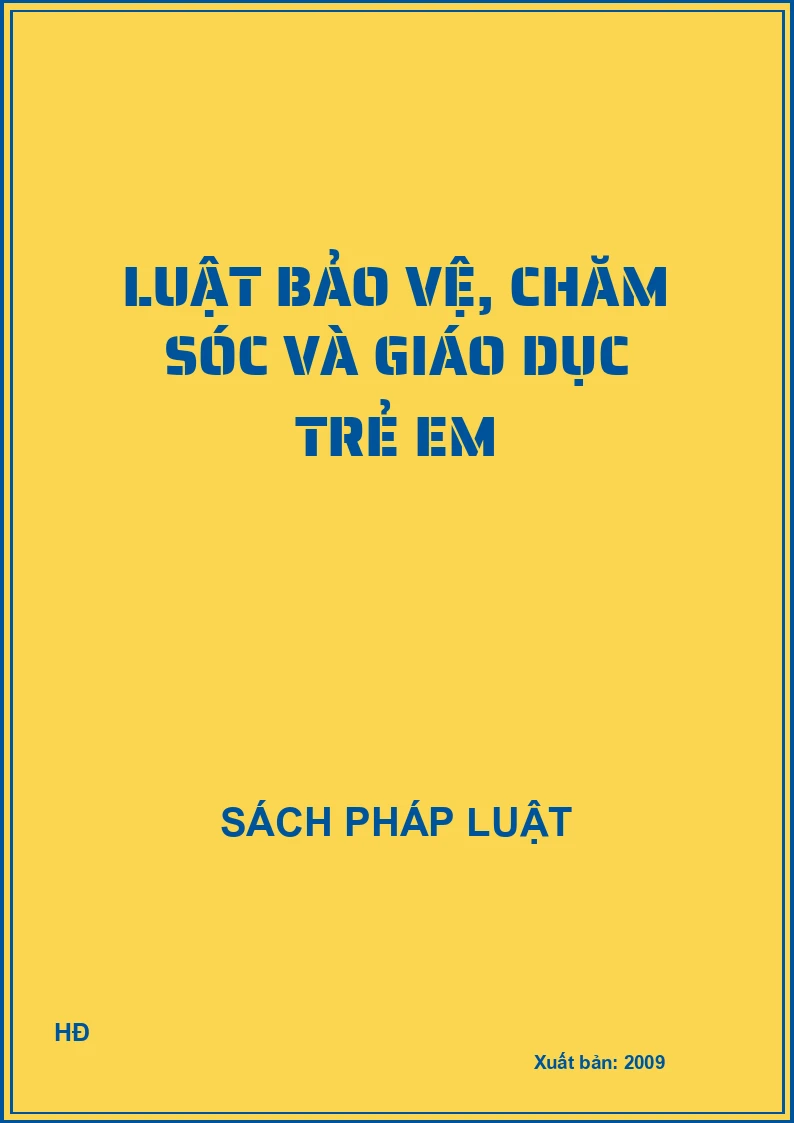Luật bảo vệ, chăm sóc và giáo dục trẻ em