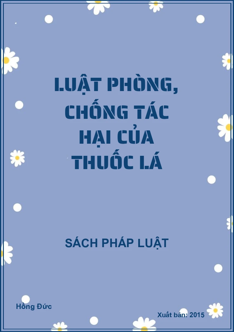 Luật phòng, chống tác hại của thuốc lá
